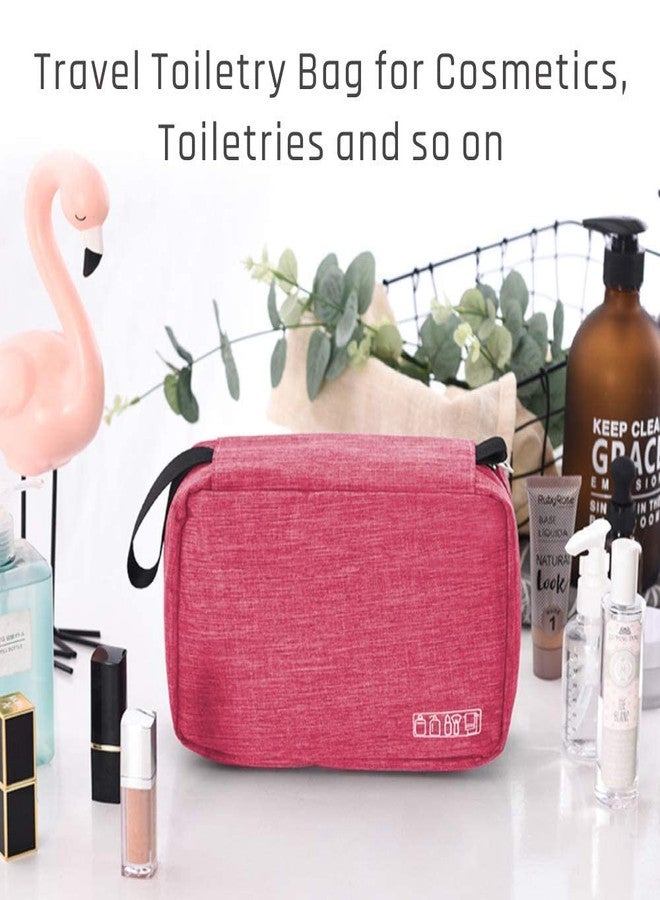 ستايليز حقيبة أدوات تجميل معلقة من ستايليز، منظم مستحضرات تجميل للنساء، بأربعة أقسام وخطاف متين (لون أحمر خمري) - S11094 - Image 5